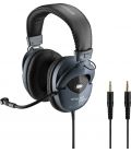 Professional stereo headphones with electret boom microphone