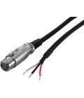 Adapter cable, XLR inline jack, 1 m